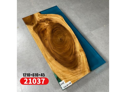 Tavolino River Table in resina epossidica massello 121x61 Tavolo fluviale autentico.