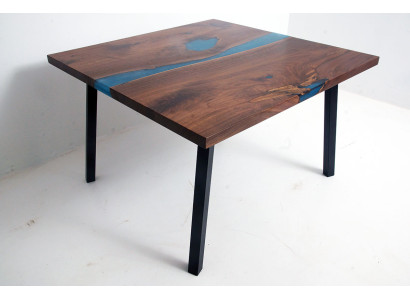 Tavolino River Table in legno massiccio Tavolo fluviale in resina epossidica decorativa