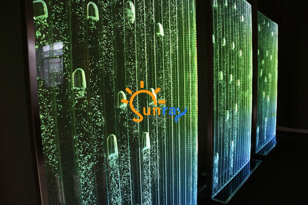 Pannello a parete con bolle d'acqua LED Nuovo muro d'acqua Designer Parete d'acqua illuminata