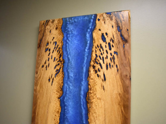 Lavoro manuale Cascata Immagine Parete Immagine Pittura in resina epossidica Immagine reale