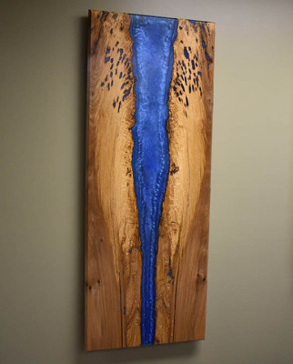 Lavoro manuale Cascata Immagine Parete Immagine Pittura in resina epossidica Immagine reale