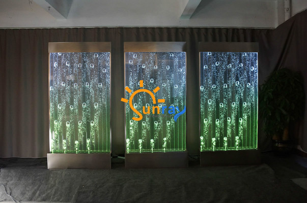 Pannello a parete con bolle d'acqua LED Nuovo muro d'acqua Designer Parete d'acqua illuminata