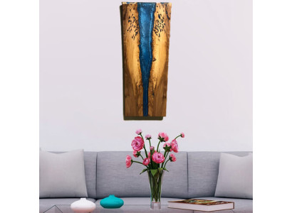 Quadro in resina epossidica dipinto a mano Immagine reale Fine art Cascata dipinto