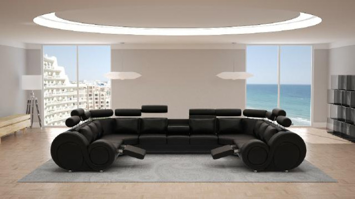 Designer divano angolare con USB grazioso divano divano divano in pelle divani New