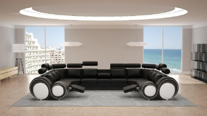 Designer divano angolare con USB grazioso divano divano divano in pelle divani New