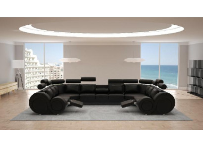 Designer divano angolare + USB divano imbottito in pelle Nuovo set di divani