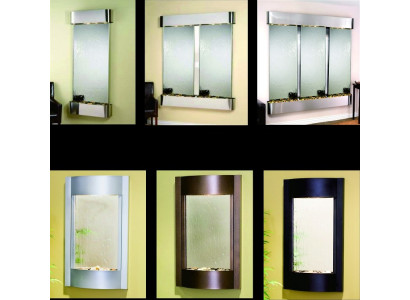 Decorativa parete divisoria moderna acqua pareti parete illuminata a LED con parete d'acqua.