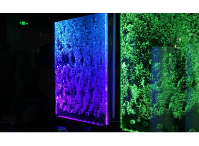 Pannello a parete con bolle d'acqua LED parete d'acqua design.