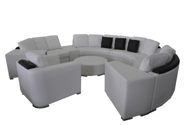Divano angolare rotondo imbottito XXL Grande Divanetti a forma di XC3XCCX88 rotunda Poltrone Pouf