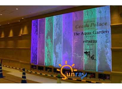 Parete divisoria Scaffale Armadio Parete d'acqua Colonna Pareti LED 60x240 Acqua Waterwall