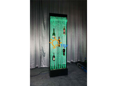 Colonna parete d'acqua, mensola da bar a muro, armadietto, mobile LED