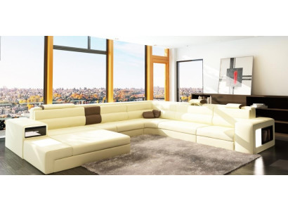 Design-Highlight Divano d'angolo a forma di U per un'estetica senza tempo