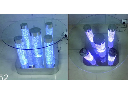 Tavolo colonna design colonna d'acqua tavolo da salotto tavoli LED ad acqua.