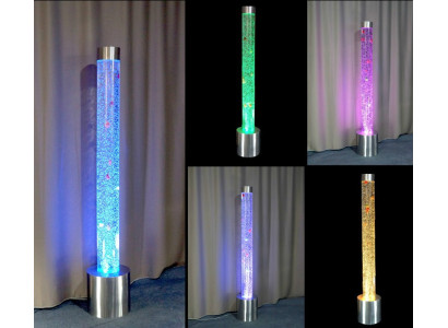 Colonna d'acqua, colonne d'acqua, colonne frizzanti, 180 cm, decorazione, pesci, LED.