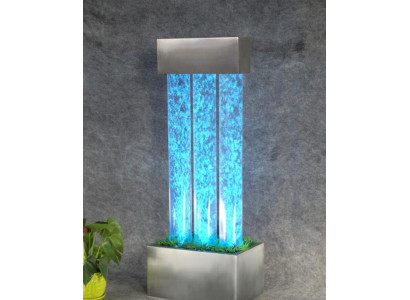 Colonna d'acqua parete d'acqua fontana LED illuminazione fontana colonna d'acqua colonne