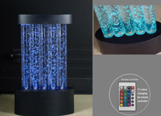 Bar Led Acqua Parete Mensola Colonna Colonne d'Acqua Bancone Designer Illuminato