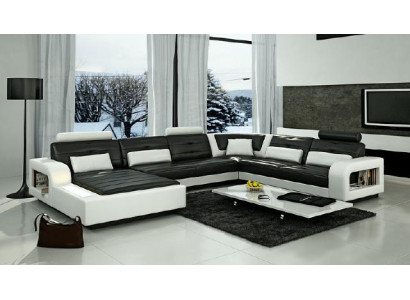 DIVANO LETTO DIVANO GARNITURA SOGGIORNO DIVANO ANGOLO DIVANO IN PELLE CON USB Nuovo