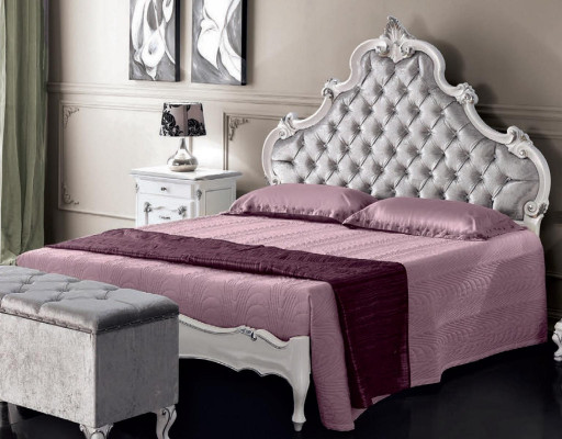 Mobili classici set camera da letto 6 pezzi Letto 2 comodini Sgabello Comò Specchio