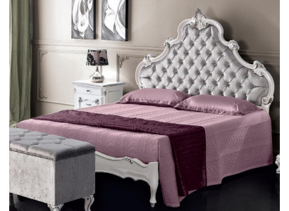 Mobili classici set camera da letto 6 pezzi Letto 2 comodini Sgabello Comò Specchio