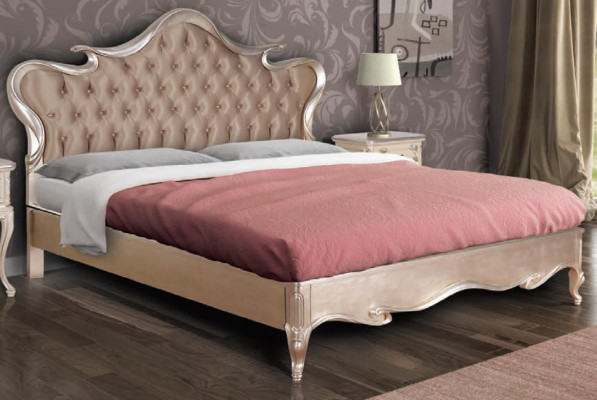 Set da camera da letto di lusso con letto comodini sgabello tavolo da toeletta specchio completo nuovo