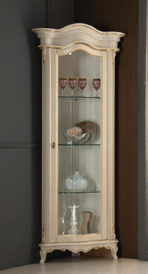 Vetrina soggiorno credenza cassettiera Italia specchio set classico 3 pezzi bianco nuovo.