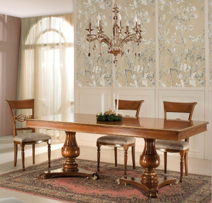 Set completo di tavolo da pranzo + 6 sedie Set da pranzo Set gruppo da pranzo in legno Tavoli tavolo 7 pezzi