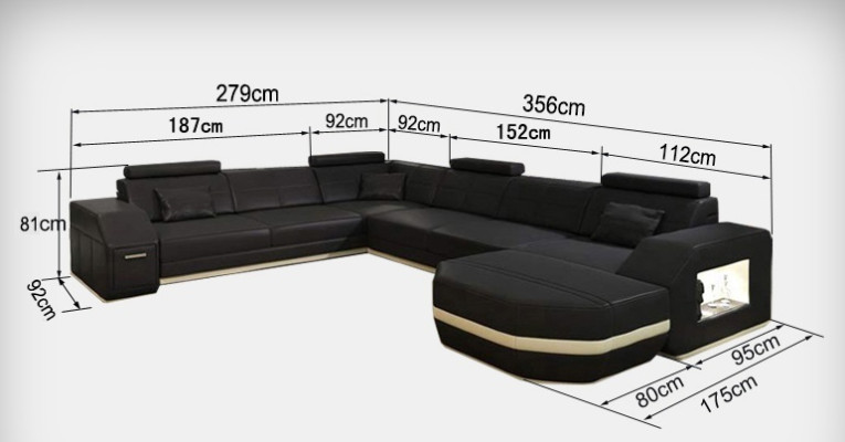 Angolo in pelle moderno divano Living XXL paesaggio domestico seduta trapuntata divani divano a forma di U nuovo