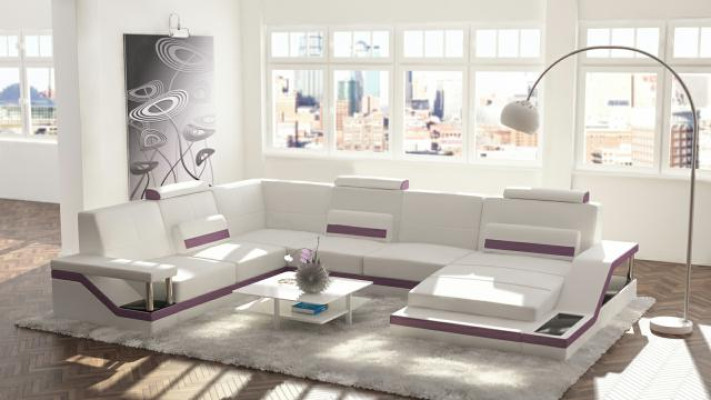 Divano a forma di U di design, divano ad angolo imbottito, set di divani ad angolo, divano, divano d'angolo, soggiorno