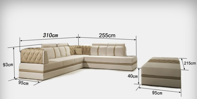 Sofà in pelle Divano Paesaggio abitativo Angolo Divano angolare Design Moderno Nuovo A1128  Divano in pelle Paesaggio abitativo Angolo Divano angolare Design Moderno Nuovo A1128