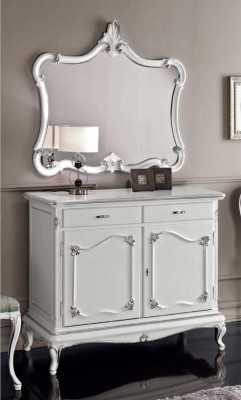 Comò Mobili italiani Mensola Specchio Comodino Madia Armadio Legno Nuovo