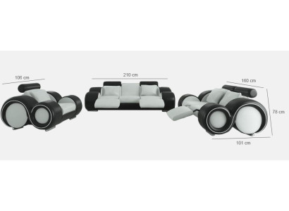 Design brevettato Set completo di divani per soggiorno Nuovo set di divani completi per soggiorno