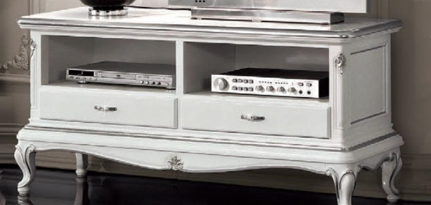 Mobile porta TV con ante ribaltabili mobile TV bianco mobile TV tavolino bianco Nuovo