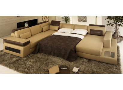 Divano a forma di U Mobili di lusso Divano Composizione di lusso Divani Divano di design in pelle Salotto