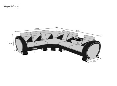 Divano angolare design + USB Composizione divano imbottita Lounge Divani Divani Zona giorno