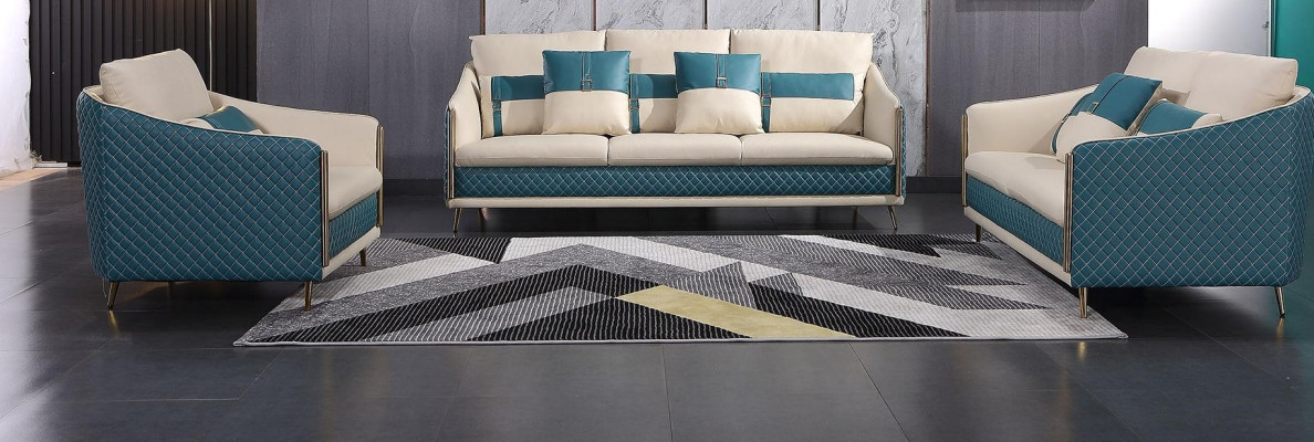 Designer set divani divano divano imbottiti Set divani Divani Esclusivo divano in pelle