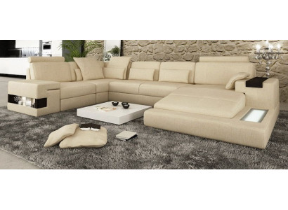 Divano ad angolo Couch imbottito Novità Divano a forma di U Salotto Divano Living Elementi d'arredo Nuovi