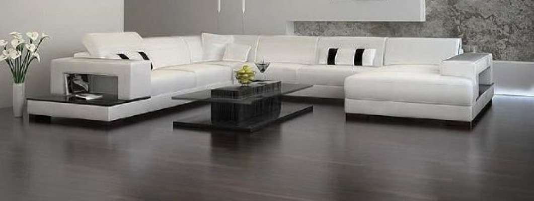 Soggiorno Divano Imbottito Angolo Set Divano in Pelle di Design Nuovo