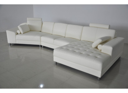 Design divano angolare in pelle Divani Divani a forma di U Divano Couch Imbottito Nuova zona giorno