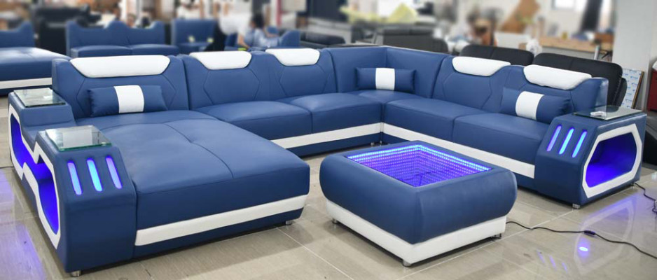 Divani a forma di U divano angolare in tessuto pelle angolo nuovo divano da soggiorno divano di design