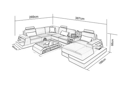 Design angolo divano zona giorno angolare divano divano divani divani tavolo 2 pezzi.