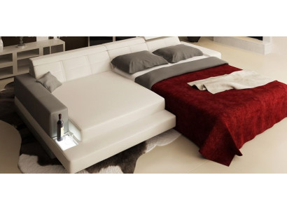 Divano ad angolo design a forma di L con rivestimento in tessuto, divano di lusso per soggiorno con posti a sedere.