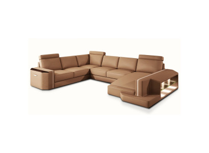 Sofà imbottito a forma di U elegante Design moderno per ambienti residenziali di classe