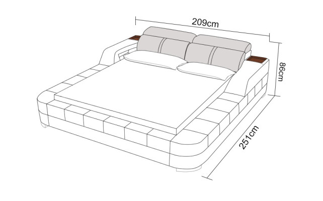 Letto ad acqua Hotel Letto matrimoniale Letto completo in pelle Letto imbottito ad acqua LB8823