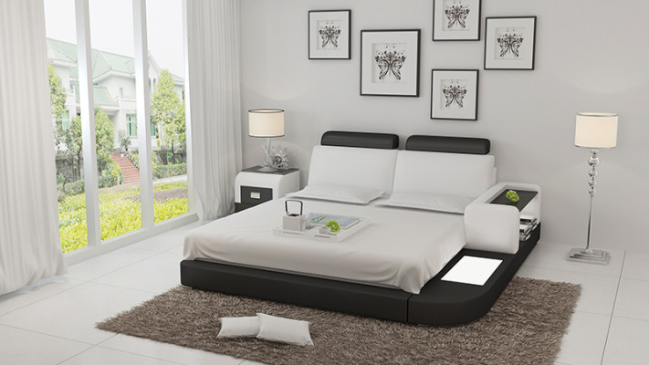 Letto ad acqua Hotel Letto matrimoniale Letti Completo Letto in pelle Letto imbottito Acqua LB8804
