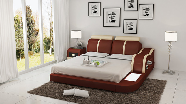 Letto ad acqua Hotel Letto matrimoniale Letti completi Letto in pelle Letto imbottito Acqua LB8811
