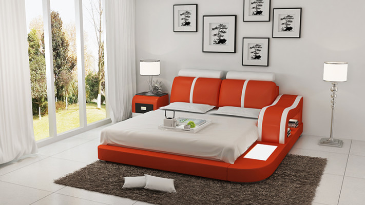 Letto ad acqua Hotel Letto matrimoniale Letti completi Letto in pelle Letto imbottito Acqua LB8811