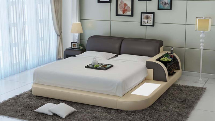 Letto ad acqua Hotel Letto matrimoniale Letti completi Letto in pelle Letto imbottito Acqua LB8812