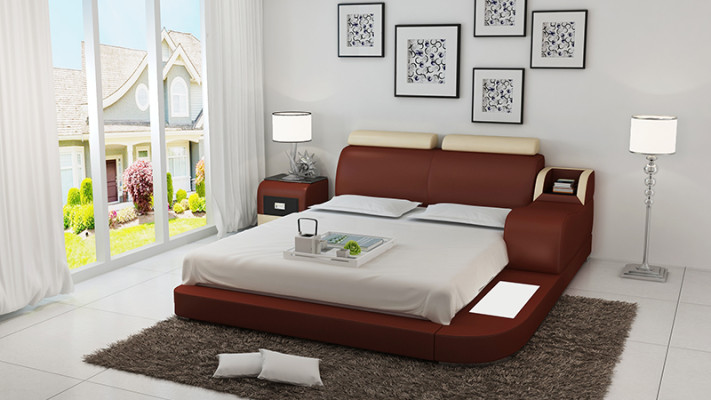 Letto ad acqua hotel letto matrimoniale letti completo letto in pelle letto imbottito acqua LB8813