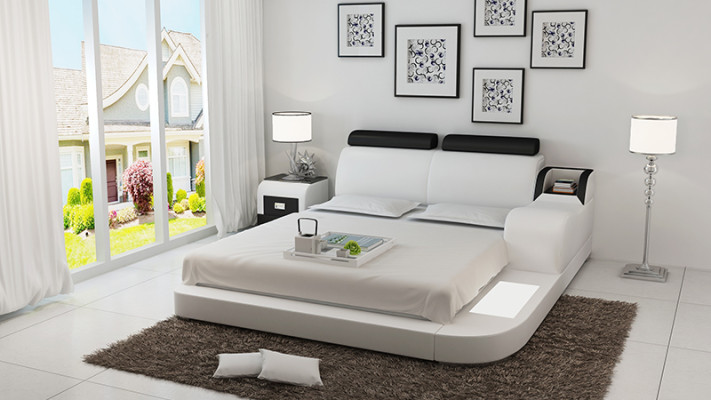 Letto ad acqua hotel letto matrimoniale letti completo letto in pelle letto imbottito acqua LB8813
