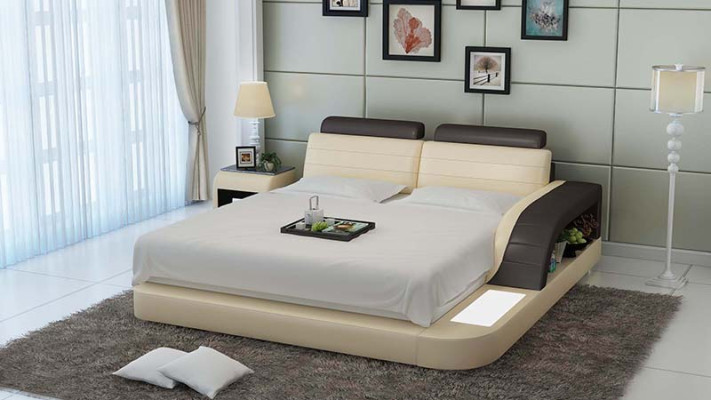 Letto ad acqua hotel letto matrimoniale letti completi letto in pelle letto imbottito acqua LB8814